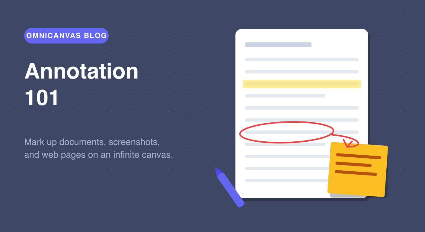 Annotation 101: How to Mark Up Documents, Screenshots, and Web Pages in OmniCanvas