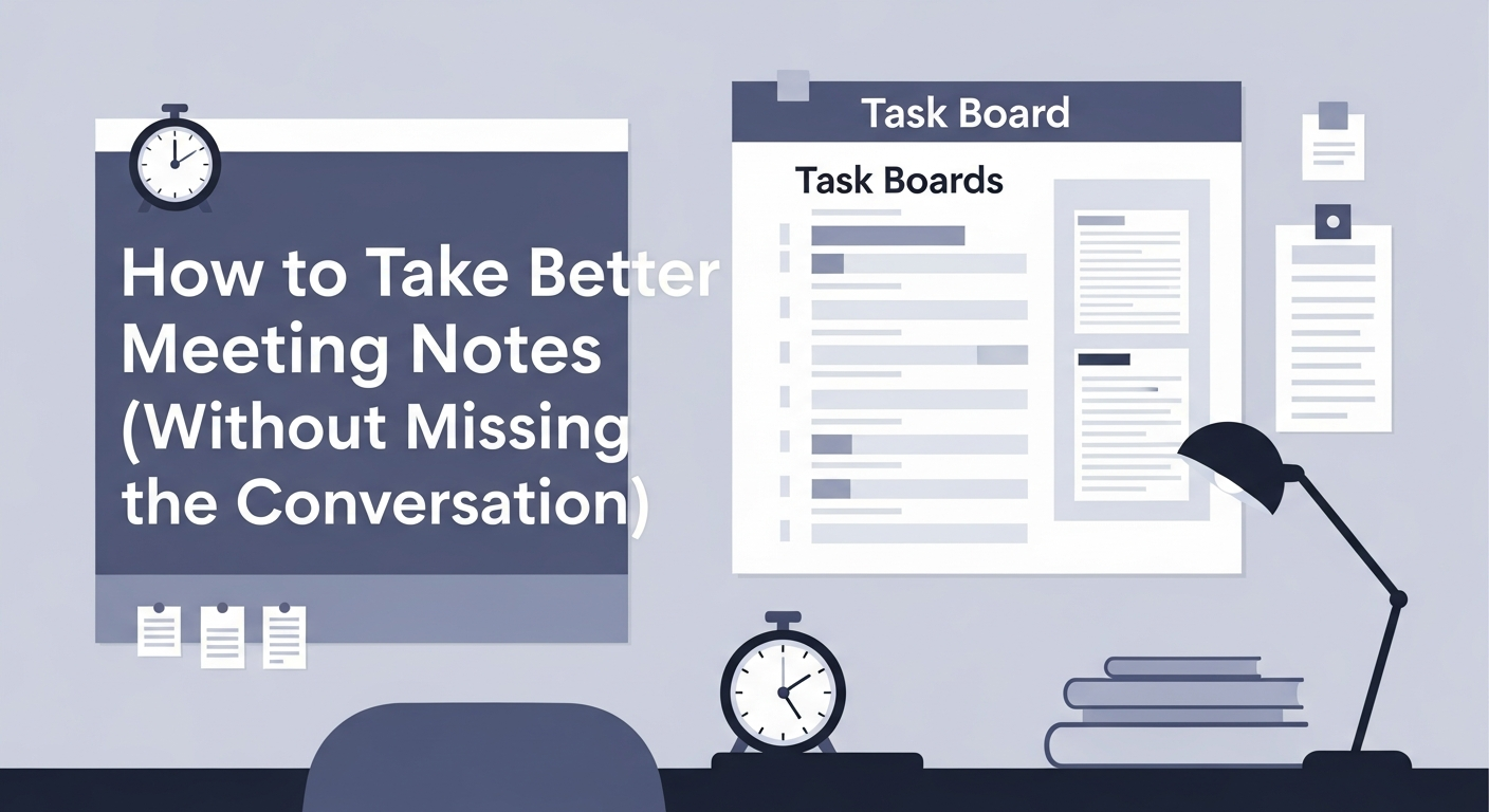 How to Take Better Meeting Notes (Without Missing the Conversation)