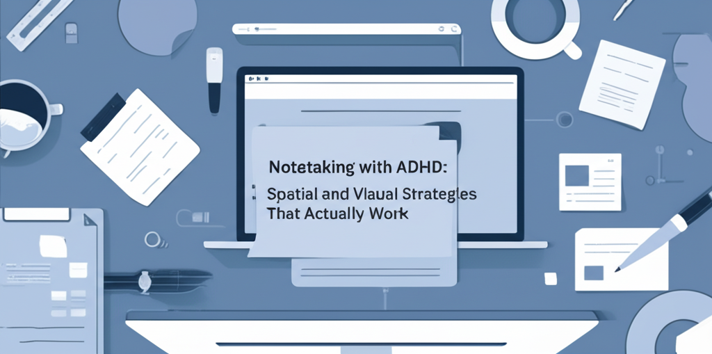 Notetaking with ADHD: Spatial and Visual Strategies That Actually Work