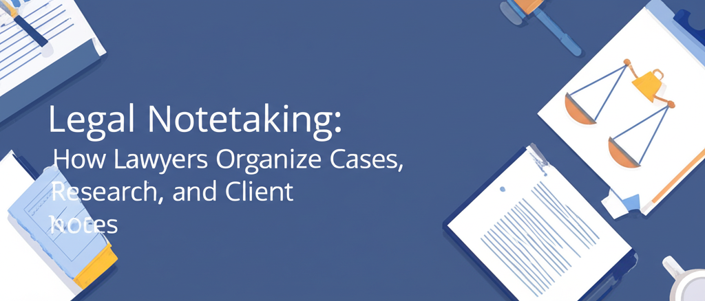 Legal Notetaking: How Lawyers Organize Cases, Research, and Client Notes