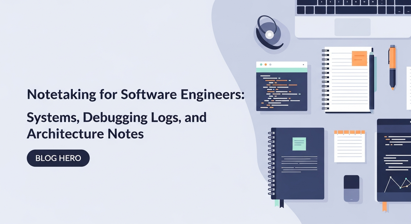 Notetaking for Software Engineers: Systems, Debugging Logs, and Architecture Notes