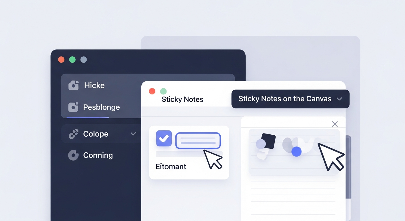 Sticky Notes on the Canvas: How to Combine Drawing and Structured Notes