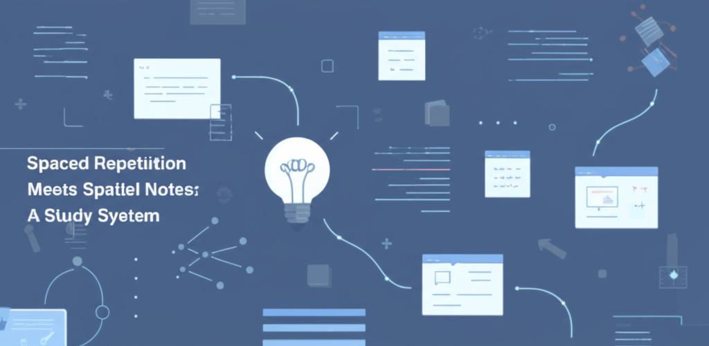 Spaced Repetition Meets Spatial Notes: A Study System